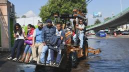 Tubería se rompe e inunda Periférico, colonias de Iztapalapa y Tláhuac se quedan sin agua 