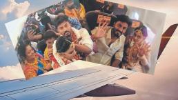 En plena crisis por Covid en India, celebran boda en un avión repleto de invitados