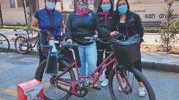 Mujeres ciclistas buscan que candidatos apoyen la movilidad sustentable, en Edomex