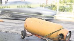 Adulto mayor muere tras ser atropellado cuando llevaba un tanque de gas en Azcapotzalco
