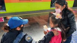 Niña de 4 años cae a las vías de la estación Peñón Viejo del Metro, en la CDMX