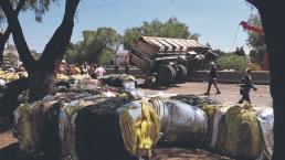 Trabajador de limpia muere aplastado por toneladas de desperdicio, en Tlalnepantla