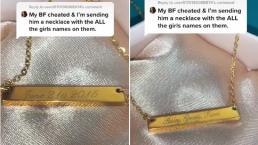 Mujer ordena ‘El collar de la venganza’, fue personalizado para su novio infiel