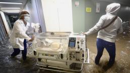 Continúa traslado de pacientes de hospital de Atizapán que se inundó, estos son los daños que tiene