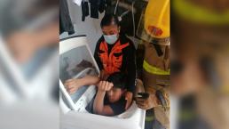 Niño queda atorado en una lavadora en Puebla, familia tuvo que llamar al 911