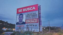 Intentan quemar cartel que anuncia medio millón de pesos por ‘El Señorón’, en Morelos