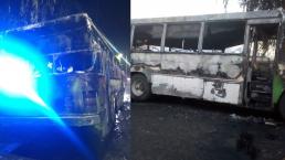 Extorsionadores incendian un microbús en Ecatepec, ya había personas a bordo