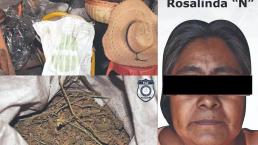 Detienen a ñora que vendía mota por kilo, en Morelos