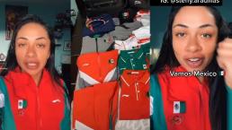 Tras escándalo de la Selección de Softbol, jugadora presume en TikTok sus uniformes en cama