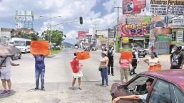 Bloquean bulevar Cuauhnáhuac en Cuernavaca, vecinos exigen abasto de agua potable