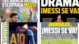 Salida de Lionel Messi del Barcelona acapara las portadas a nivel mundial