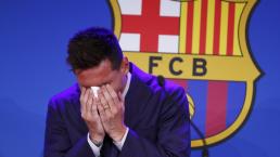 "Hice todo lo posible para quedarme", Messi rompe en llanto en su adiós del Barcelona