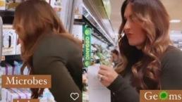 (VIDEO) Mujer lame objetos en supermercado, asegura que "los gérmenes crean defensas"