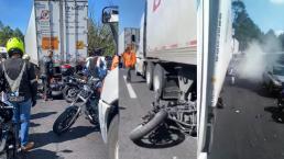 Captan a un presunto fantasma en el accidente mortal de motociclistas de la México-Cuernavaca