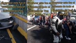 Video en TikTok revela presunto origen de accidente múltiple en la México - Cuernavaca