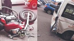 Motociclista veloz choca contra camioneta estacionada en la GAM, en día de rodada por bikers caídos