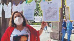 Instalan tendedero para ayudar a identificar cuerpos exhumados de los Semefos, en Morelos