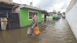 Desbordamiento del Río Lerma deja más de 90 comercios y casas afectadas, en el Edomex