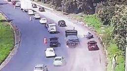 Tráiler a exceso de velocidad también provocó mega accidente en la México - Toluca 
