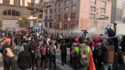 Así se vive la guerra entre anarquistas contra policías por el 2 de octubre, en la CDMX