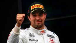 Checo Pérez sube al podio al terminar tercero en el GP de Turquía