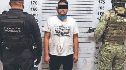 Autoridades de Morelos atoran a El Chinelo, operador de la banda delictiva Los Colombianos