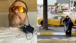 David Páramo difunde fuerte video de choque en la CDMX al sufrir aunerisma