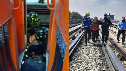 Caen una mujer enferma y un hombre ebrio a las vías del Metro en CDMX, esto pasó después