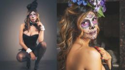 La conejita Jossi Valladares le pone erotismo al Día de Muertos con sensuales fotos