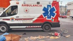 Mexibús aplasta a peatón y tráiler pasa por encima de ciclista con pan, ambos en Ecatepec