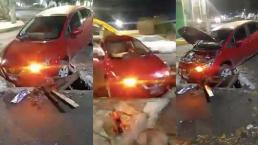 Asaltan a familia tras sufrir accidente en su auto en Edomex, graban en vivo lo que sucedió después 