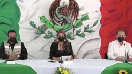 Gobernadora de Guerrero usa bandera de México modificada y la critican en redes sociales