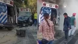 Violento choque entre 2 ambulancias deja varios lesionados en la colonia Roma, CDMX