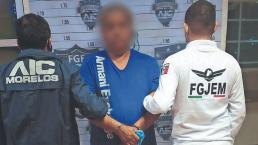 Detienen a hombre por violar a su hijastra en el Edomex, se escondía en Morelos