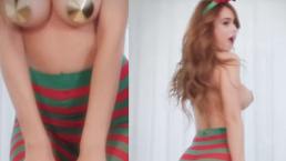 Yanet García calienta las redes sociales con sexy atuendo navideño