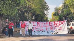 Trabajadores del ayuntamiento de Cuernavaca vuelven a manifestarse, exigen pagos atrasados