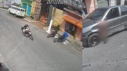 Aterrador video muestra a motociclista perdiendo una pierna de tajo, a toda velocidad