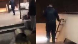 Acusan a policía de tirar olla de tamales de un vendedor en Metro CDMX, esto fue lo que pasó
