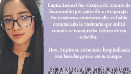 Familia de Lupita pide ayuda para cubrir gastos, tras brutal golpiza de su ex en Morelos
