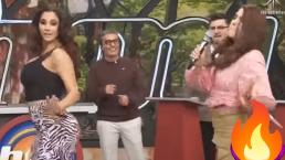 Tania Rincón y Dorismar sacuden la retaguardia con ajustadas faldas, en Hoy