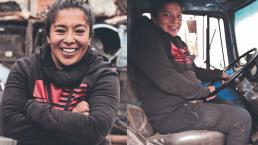 Alejandra, la diseñadora de modas que cambió la máquina de coser por un camión de carga