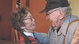 Tras 70 años de espera, veterano de guerra logra reencontrarse con el amor de su vida