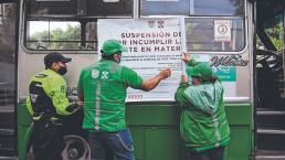 Mientras transporte público en CDMX estrena tarifa, autoridades ponen sello a incumplidos