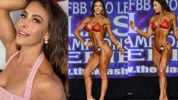 Con sus tremendos músculos, Vanessa Guzmán arrasa en competencia fitness en Estados Unidos
