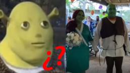 Bodorrio con temática de Shrek causa sensación, video se viraliza en TikTok