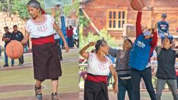 A sus 70 años, Andrea García da cátedra de cómo jugar un buen básquetbol en Oaxaca