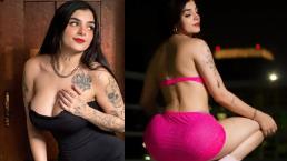 Comunidad LGBT corona a Karely Ruiz en Cuernavaca y ella festeja con exótica tanga