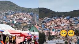 ¡México Mágico! Ecatepec se viraliza en TikTok por Dr Simi gigante pintado en el cerro