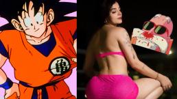 ¿Versión XXX de Dragon Ball? Karely Ruiz cumple fantasías con cosplay de Goku en tanga