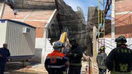 Colapso de techumbre en bodega deja un trabajador muerto y 3 más heridos, en Azcapotzalco